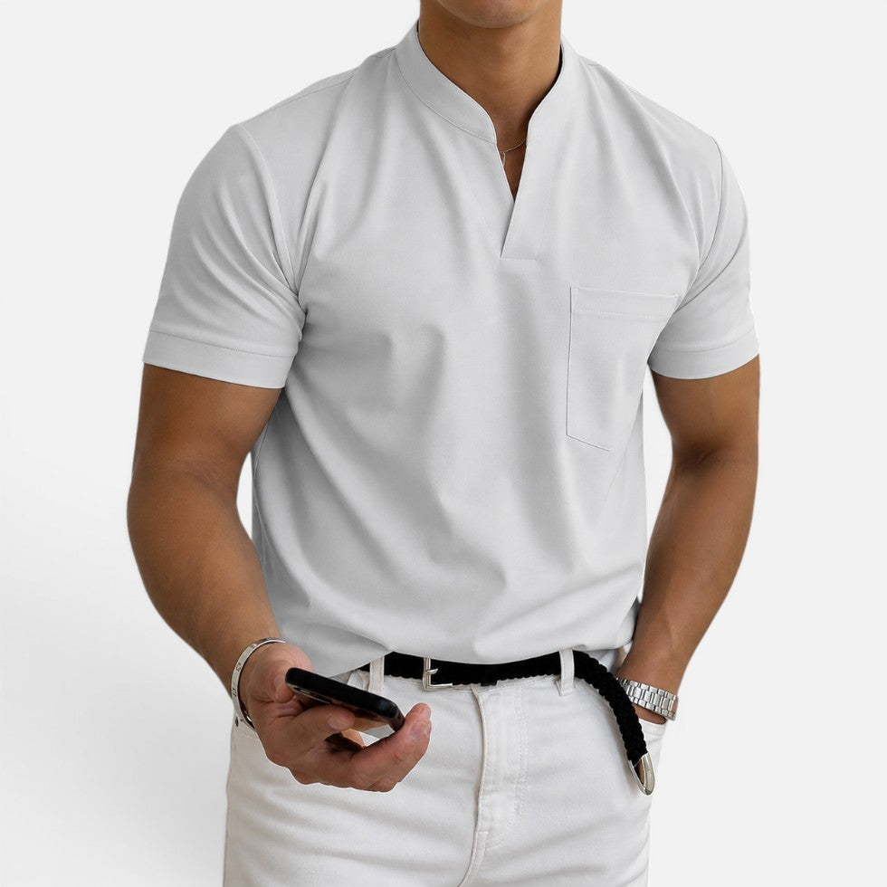 Herren-T-Shirt mit V-Ausschnitt
