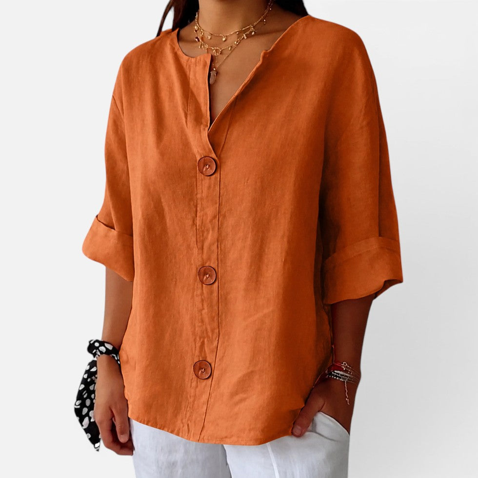 Locker Geschnittene Bluse