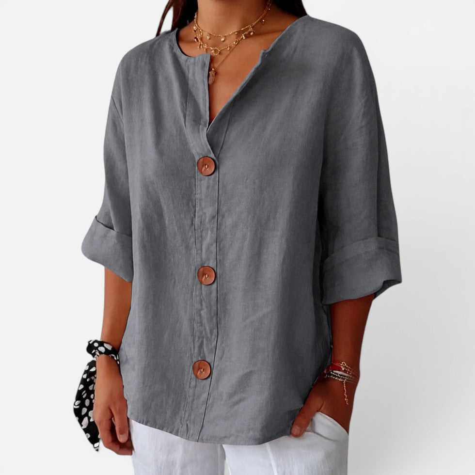 Locker Geschnittene Bluse