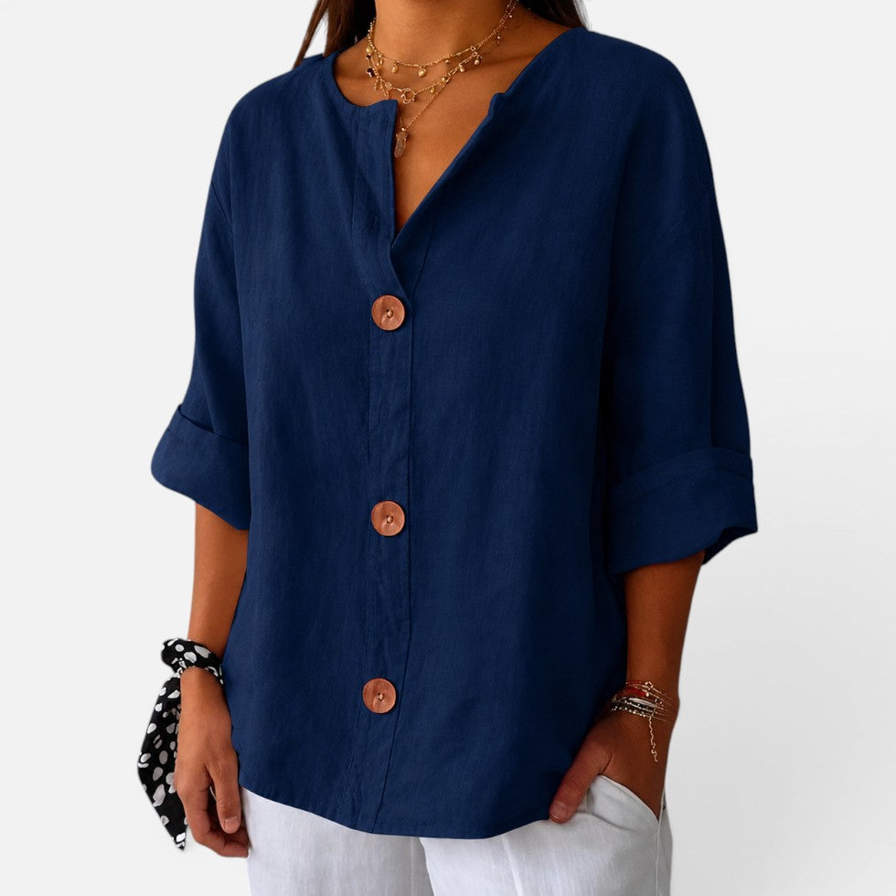 Locker Geschnittene Bluse