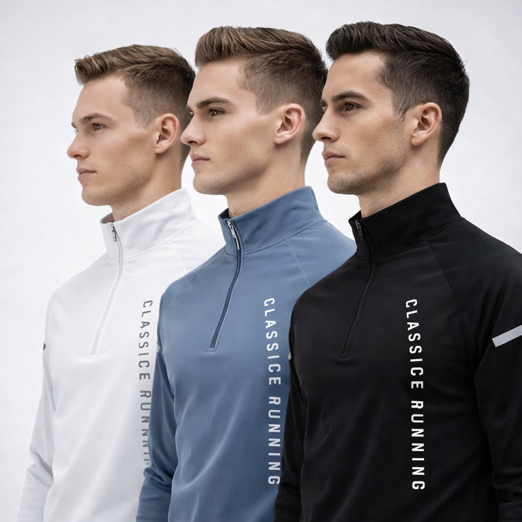 Sportpullover Mit Viertelreißverschluss