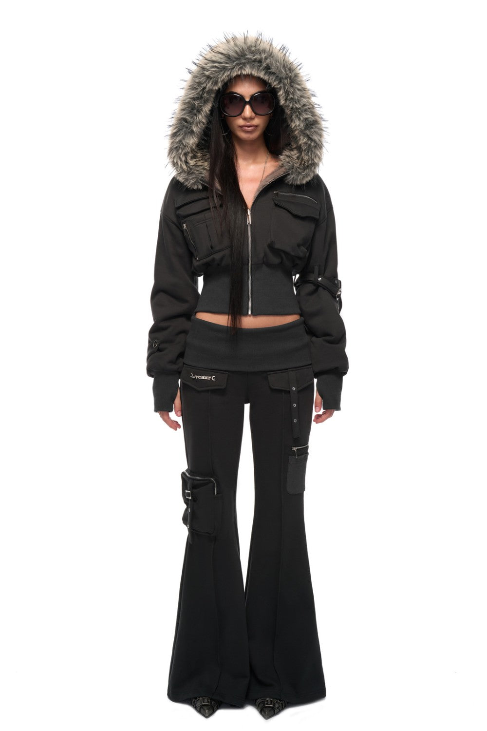 Kurzer Utility-Parka mit Kapuze