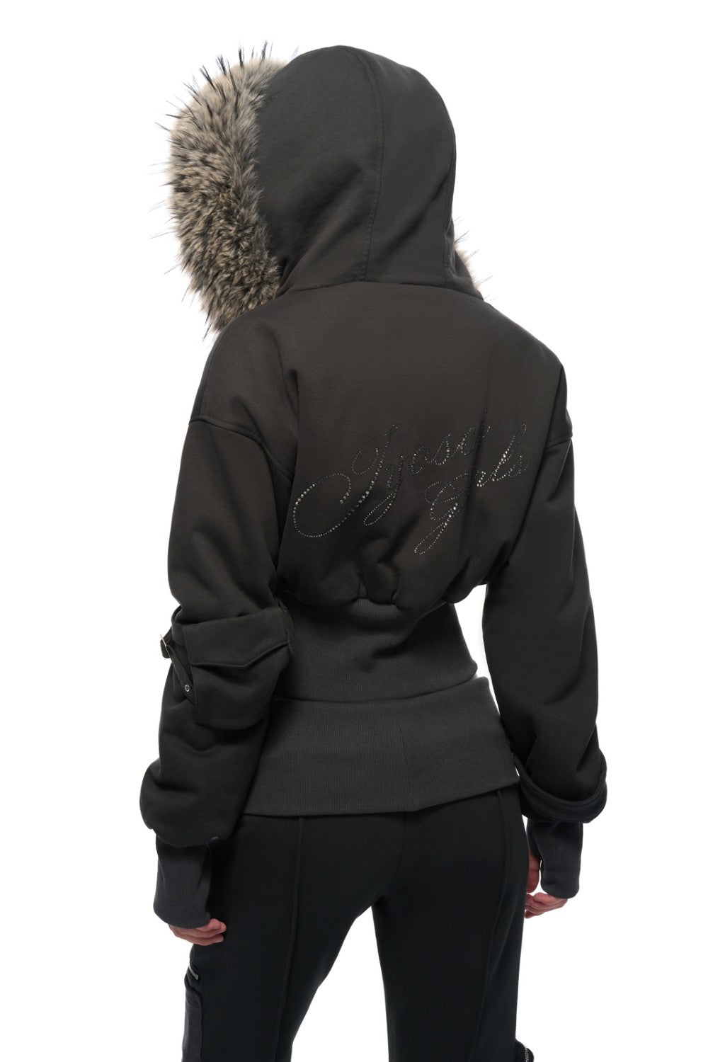Kurzer Utility-Parka mit Kapuze