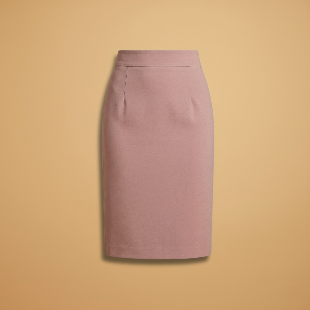 Damen-Midirock mit hoher Taille