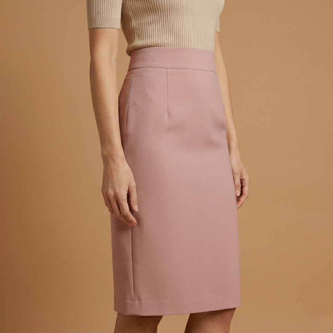 Damen-Midirock mit hoher Taille