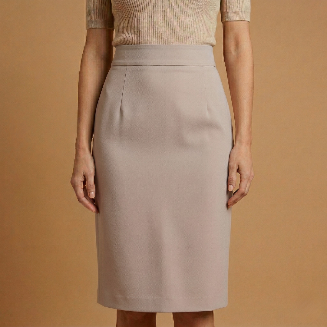 Damen-Midirock mit hoher Taille