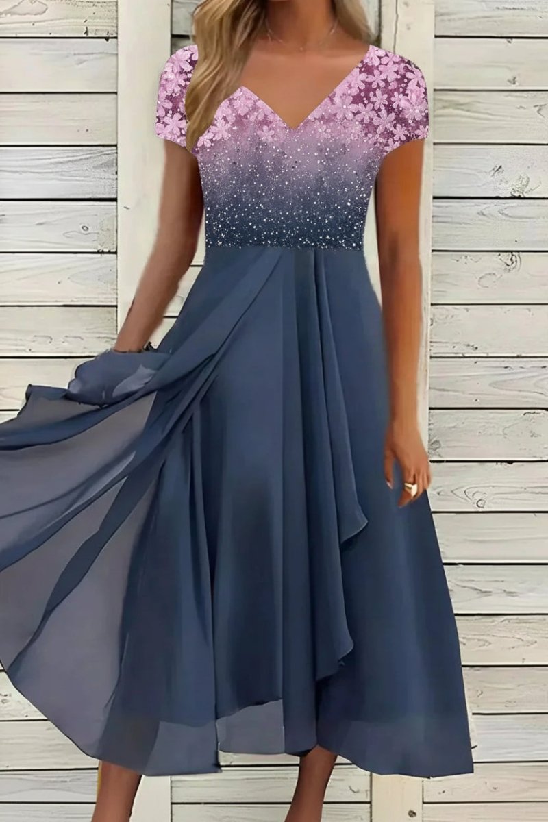 Elegant Floral Maxi Dress for Women - Formal Evening Wear by Marigon 3