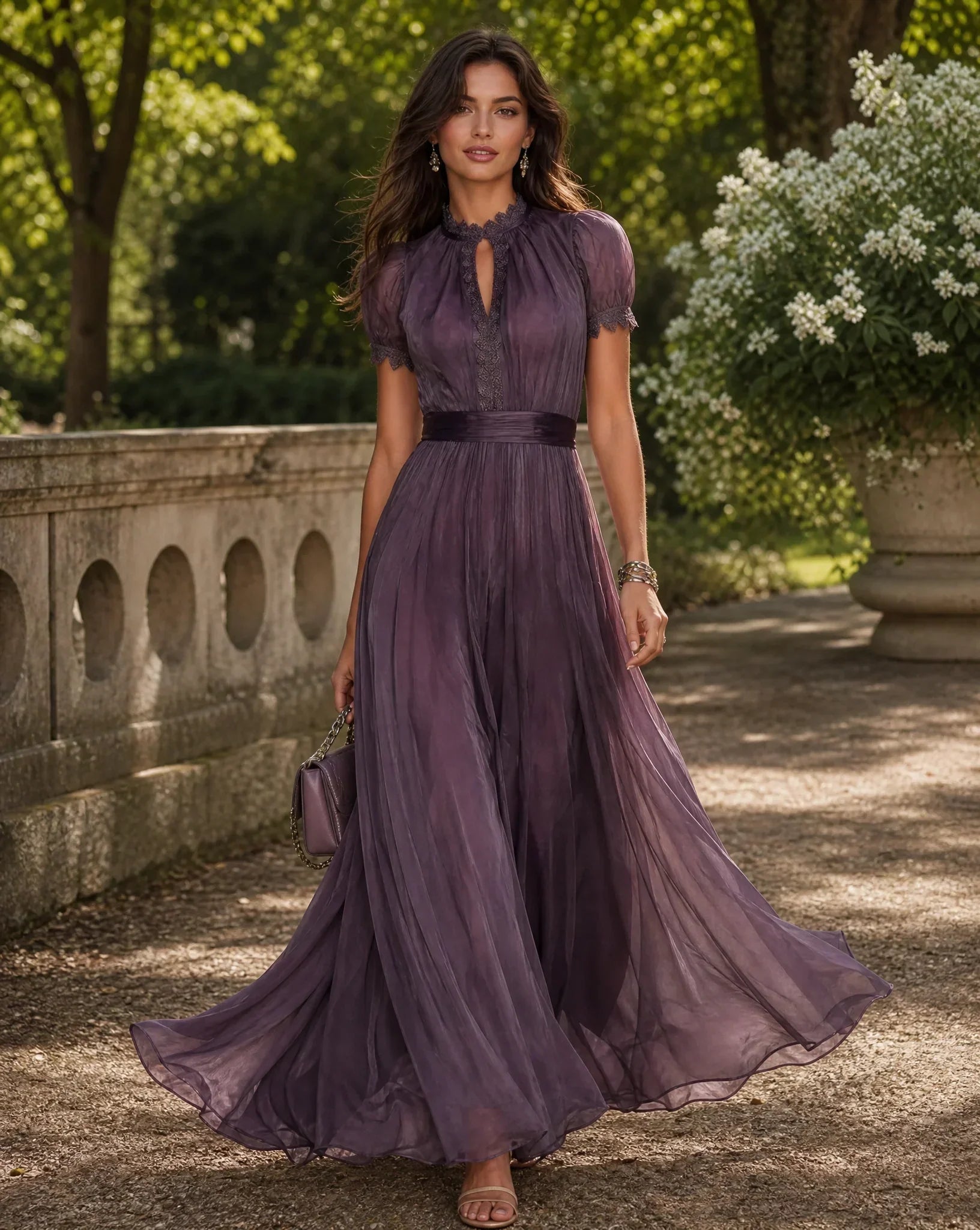 Maxikleid Mit Blumenmuster