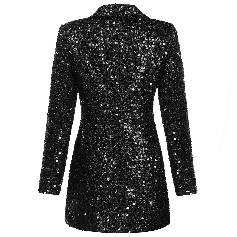 Glitzerndes Blazerkleid