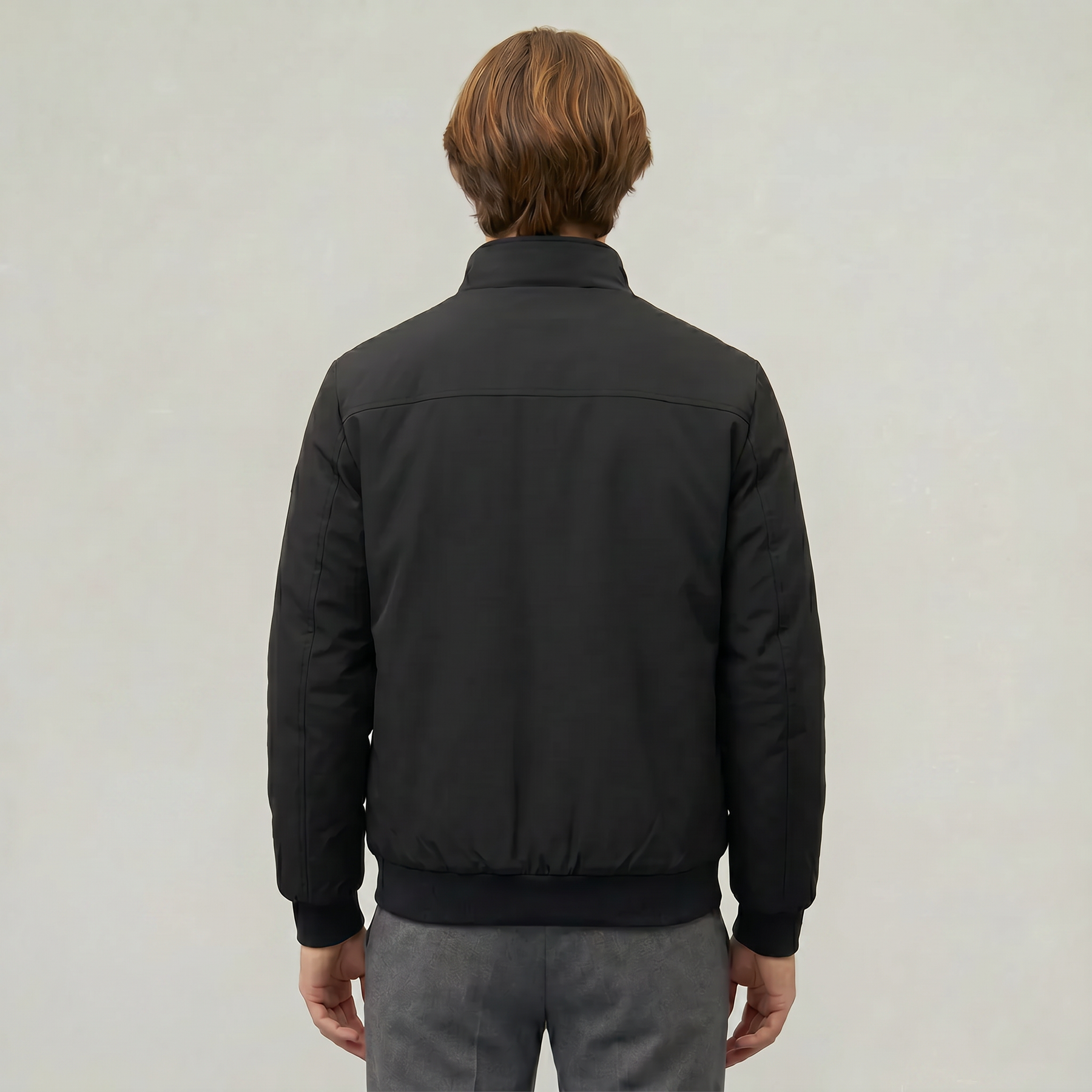 Herrenparka mit Stehkragen