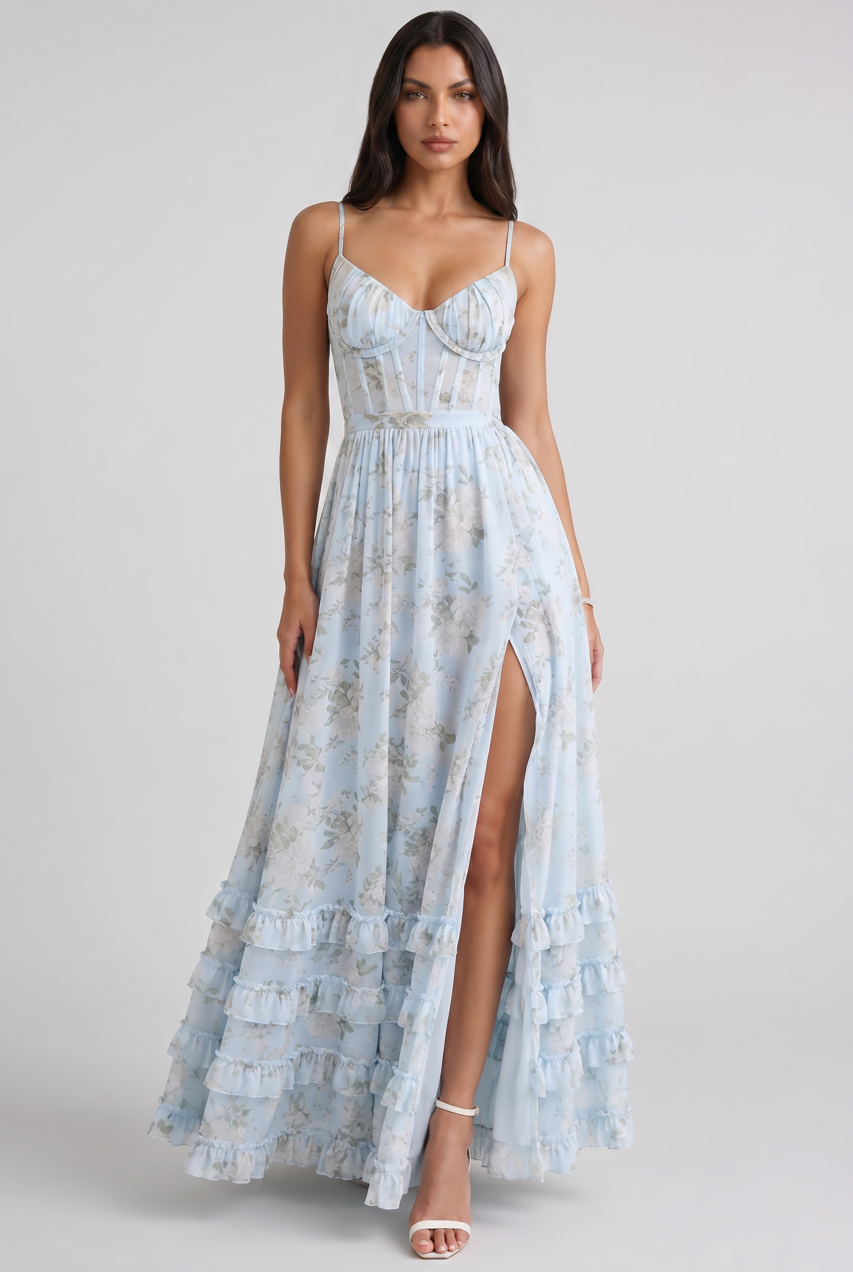 Rozalia Maxikleid mit Beinschlitz