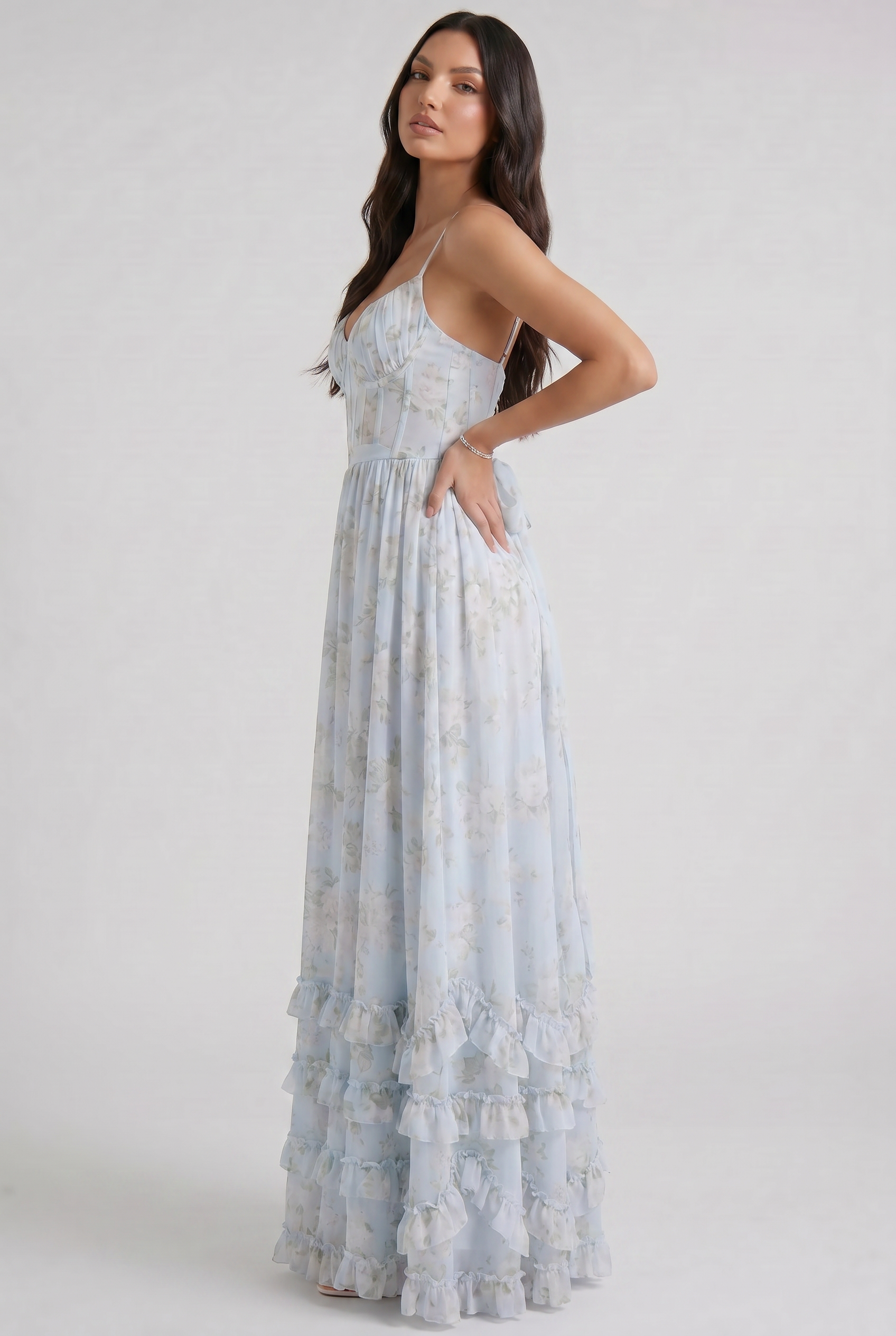 Rozalia Maxikleid mit Beinschlitz