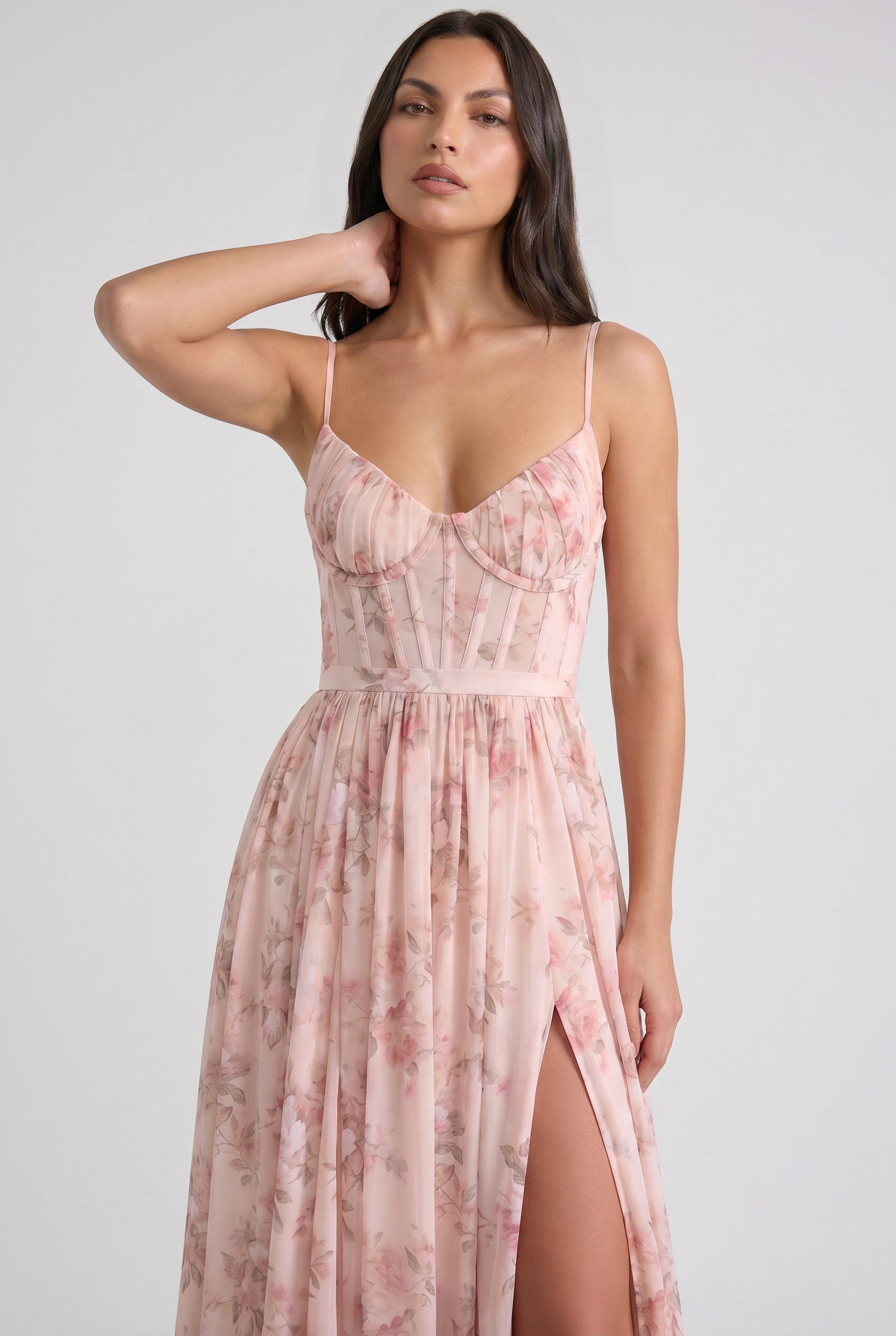 Rozalia Maxikleid mit Beinschlitz