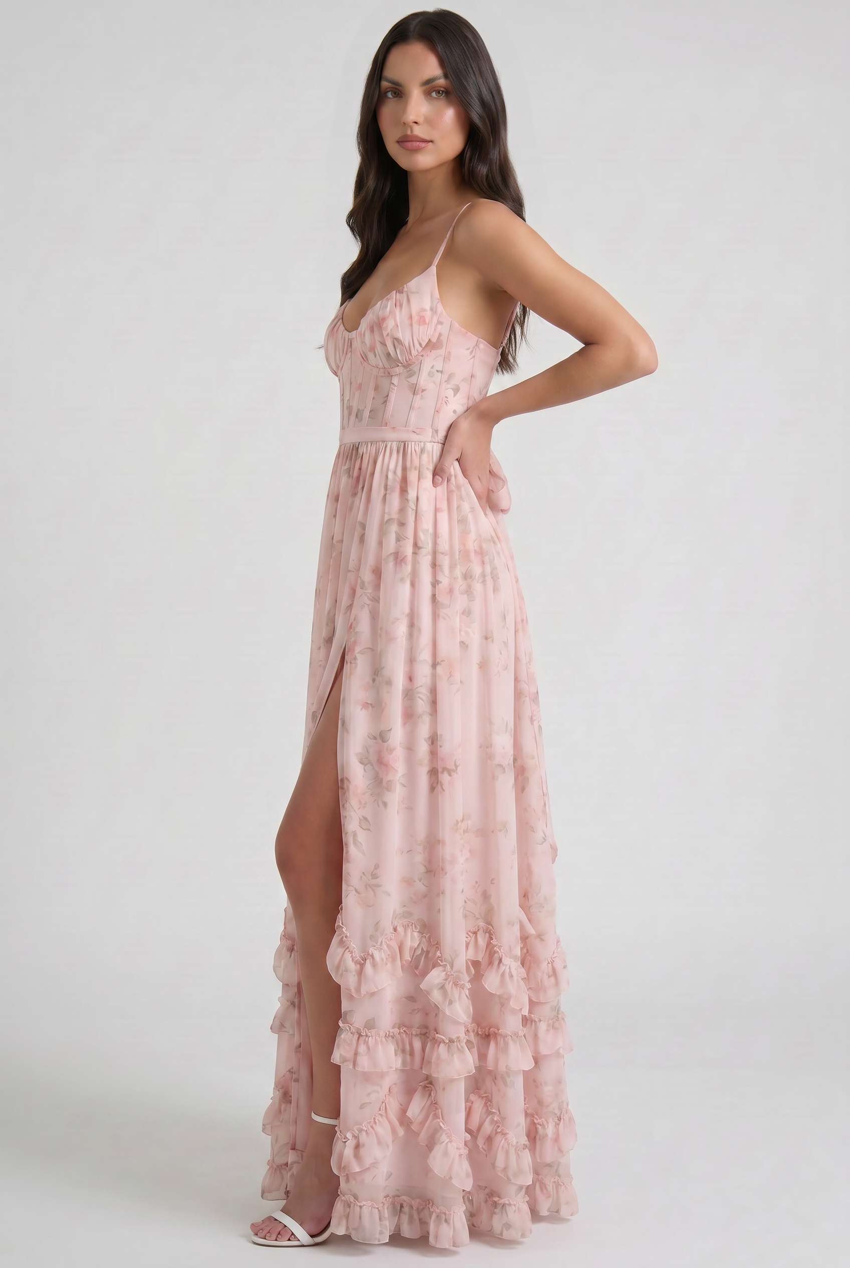 Rozalia Maxikleid mit Beinschlitz