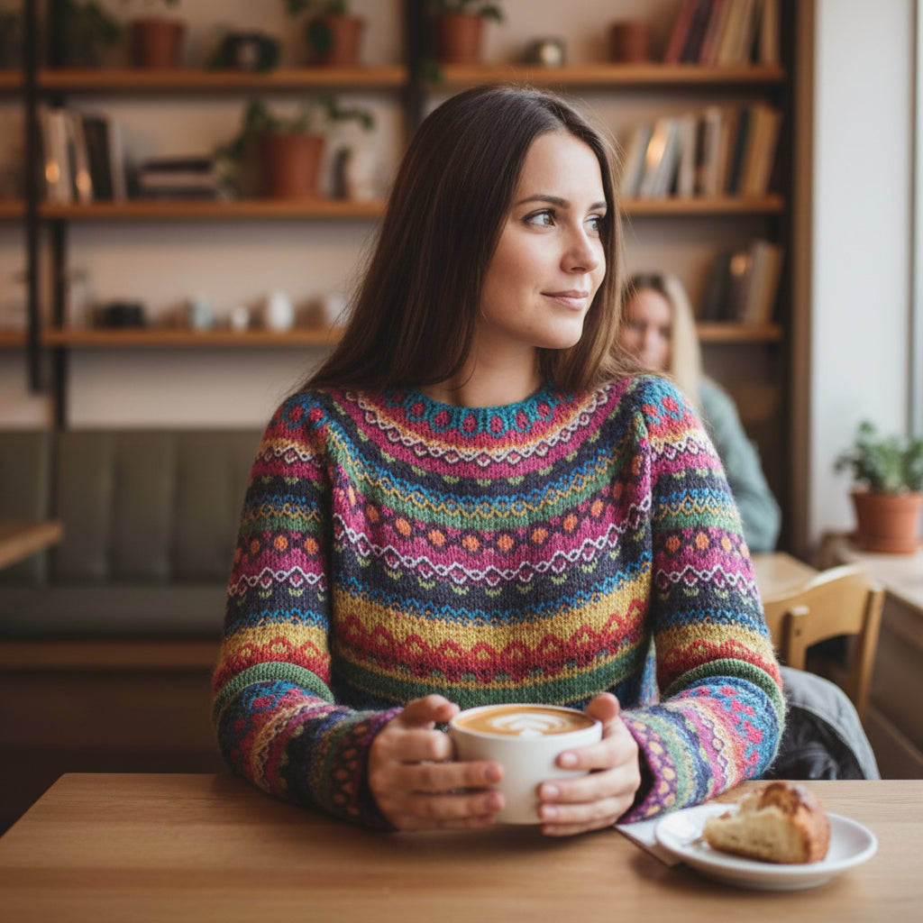 Norwegerpullover Mit Lockerem Schnitt