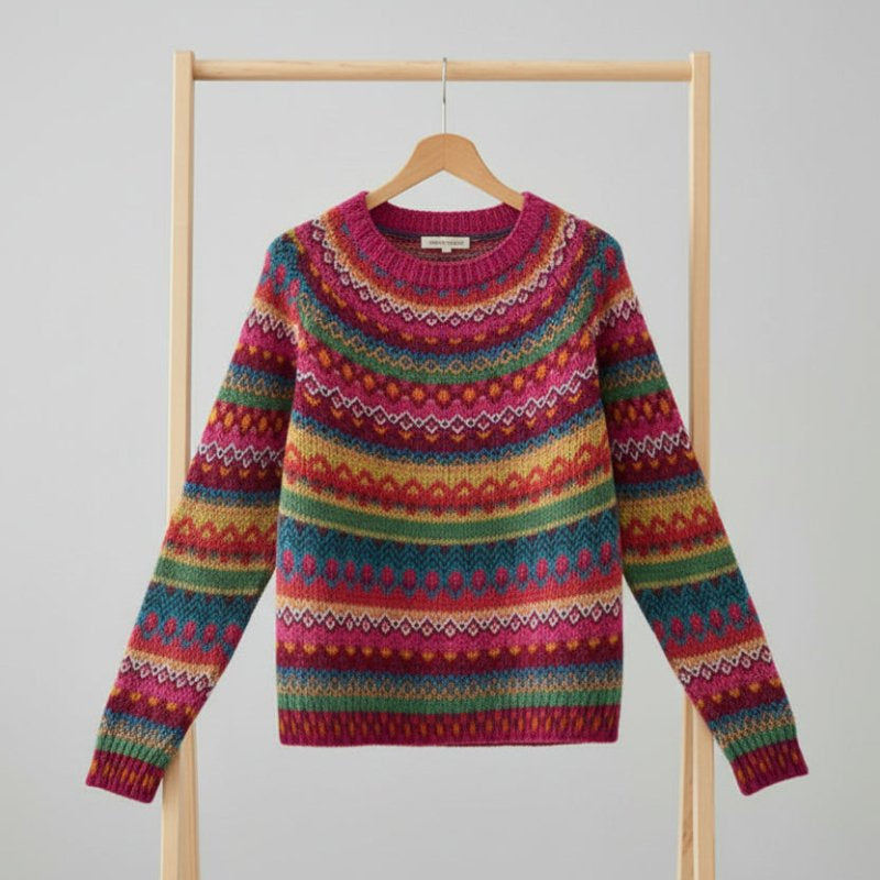 Norwegerpullover Mit Lockerem Schnitt
