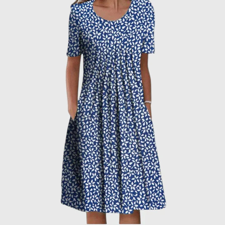 Eefke Midikleid mit Blumenmuster