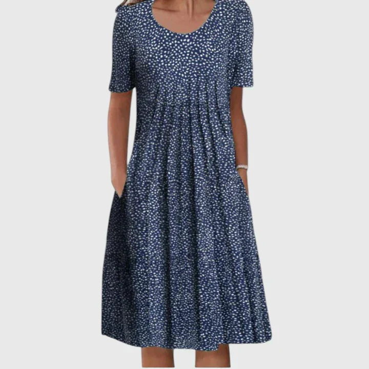 Eefke Midikleid mit Blumenmuster