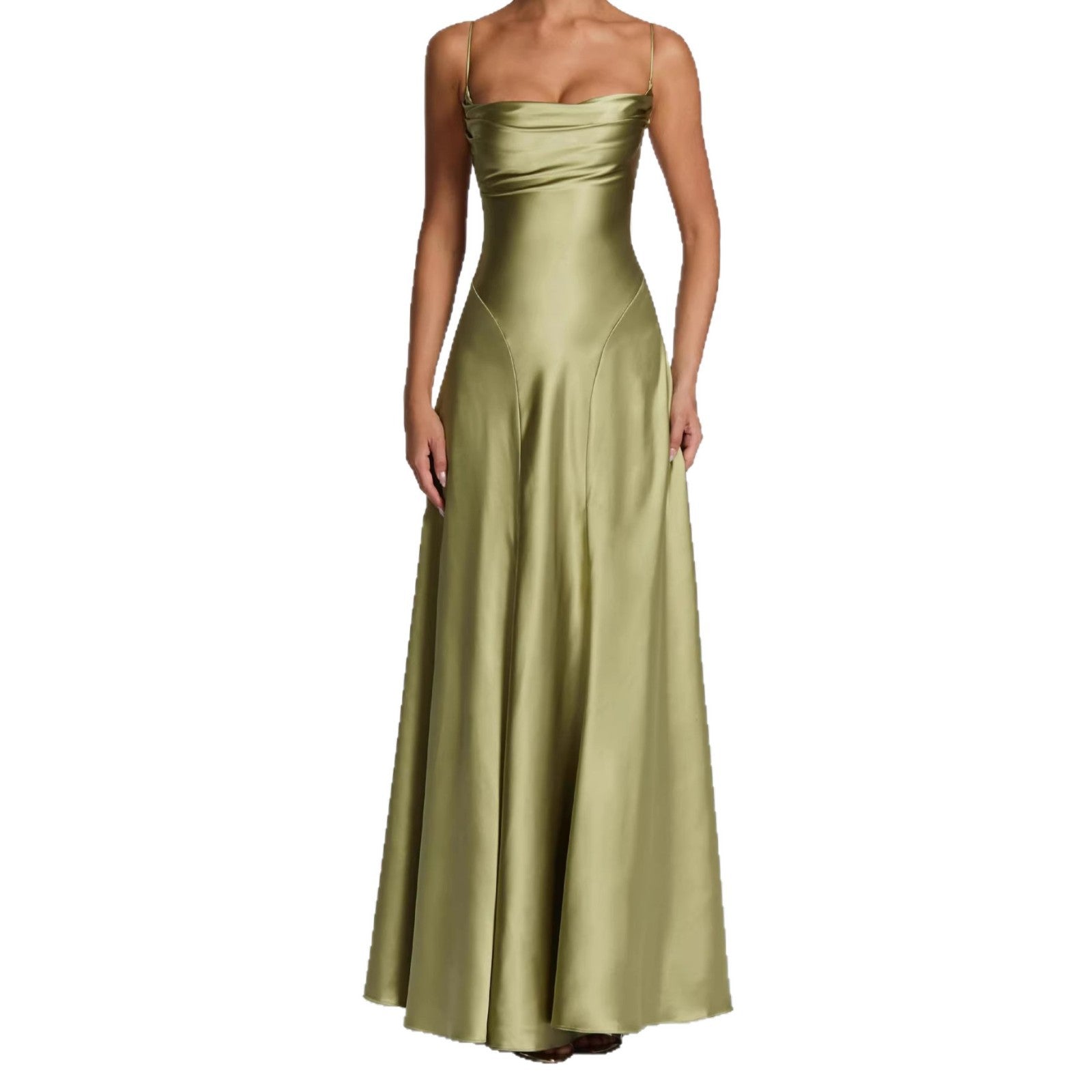 Maxikleid mit Herz-Ausschnitt