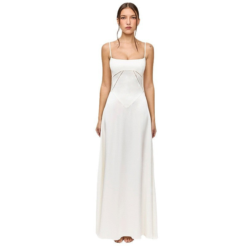 Maxikleid mit Spaghettiträgern