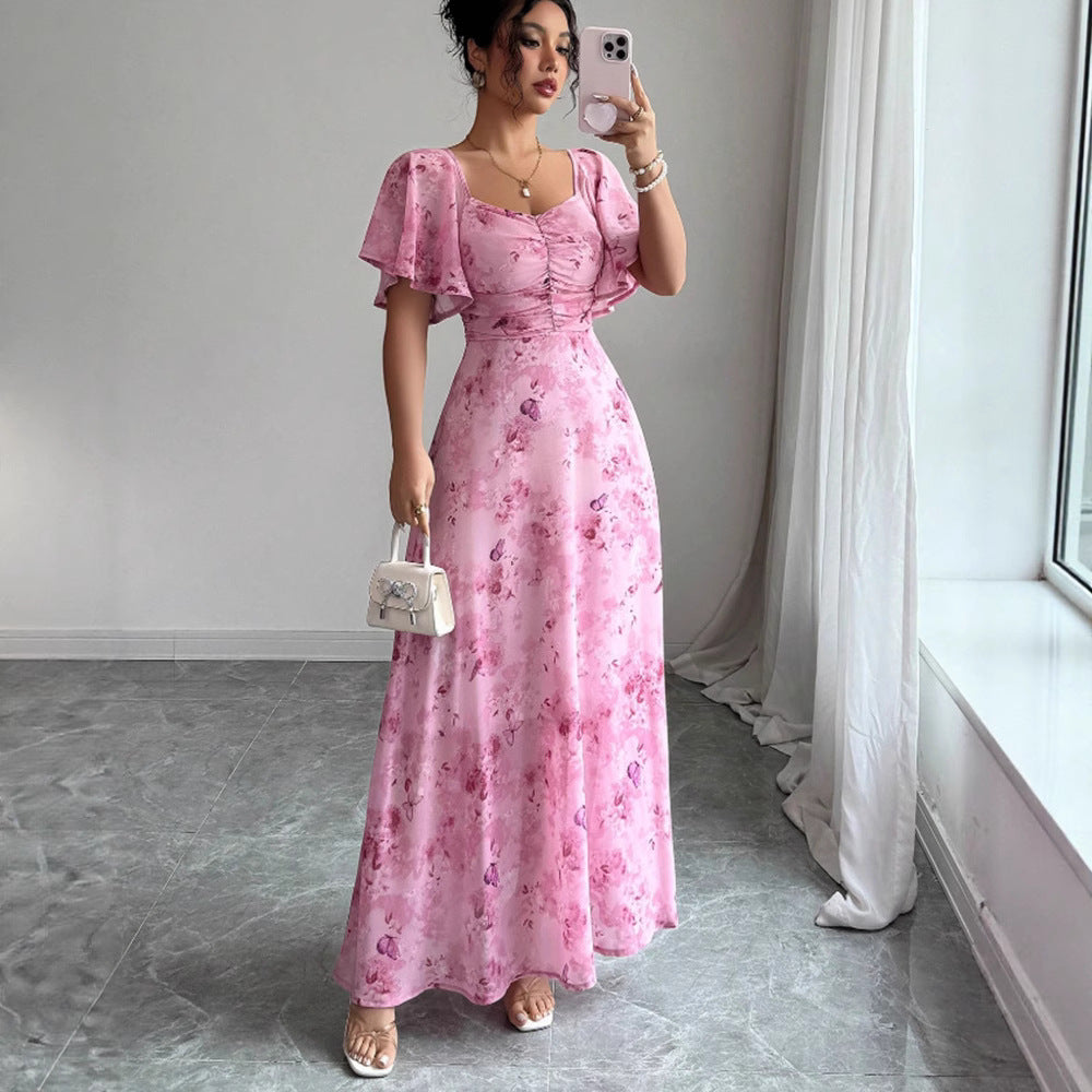 Florales Maxikleid für Hochzeiten
