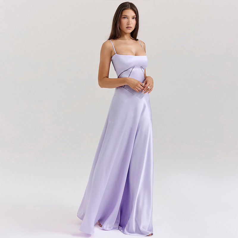 Maxikleid mit Spaghettiträgern