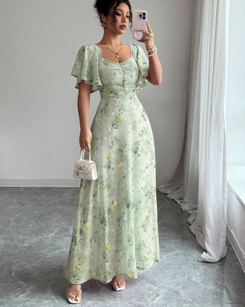 Florales Maxikleid für Hochzeiten