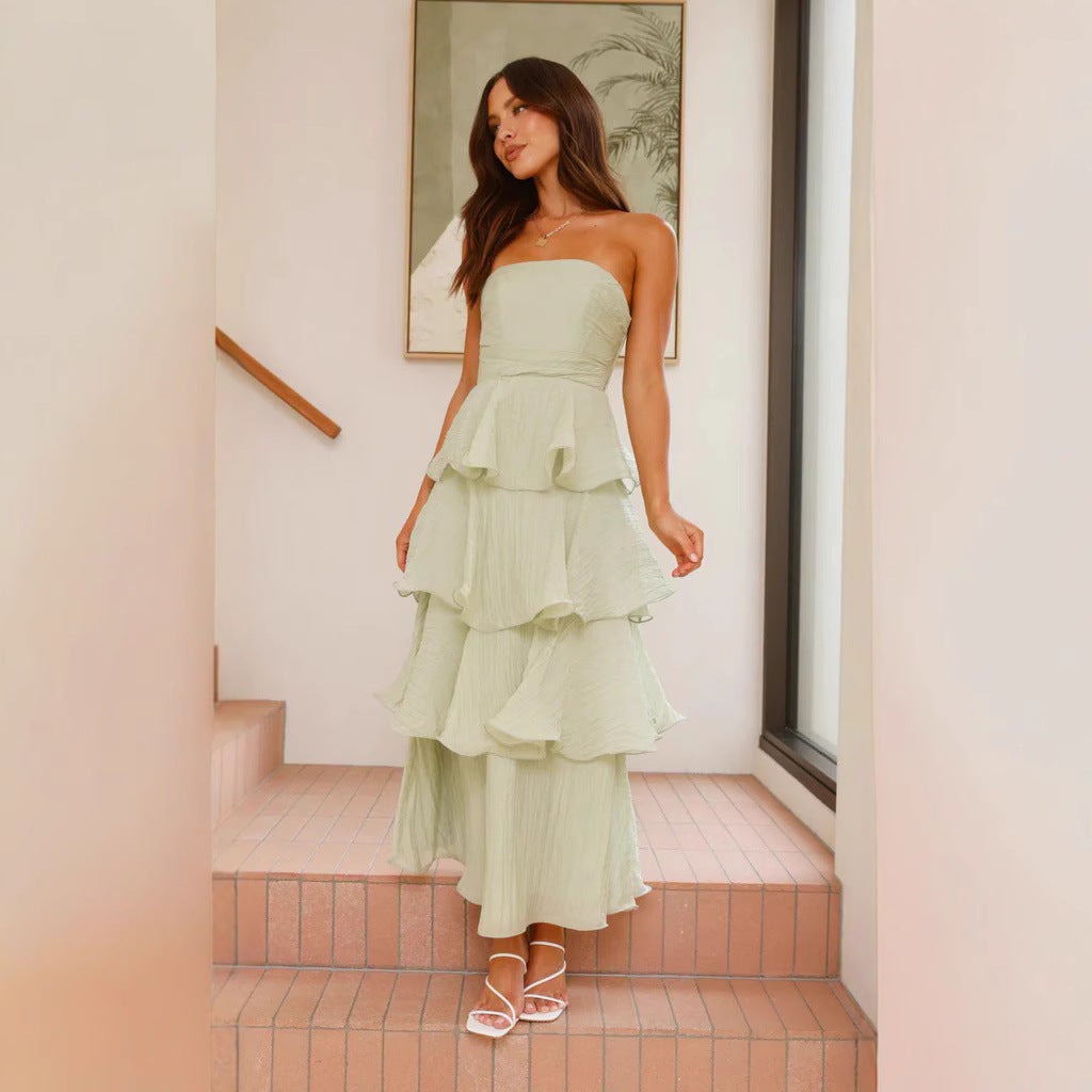 Trägerloses Maxikleid