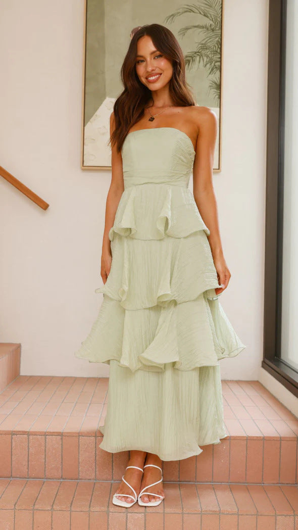Trägerloses Maxikleid