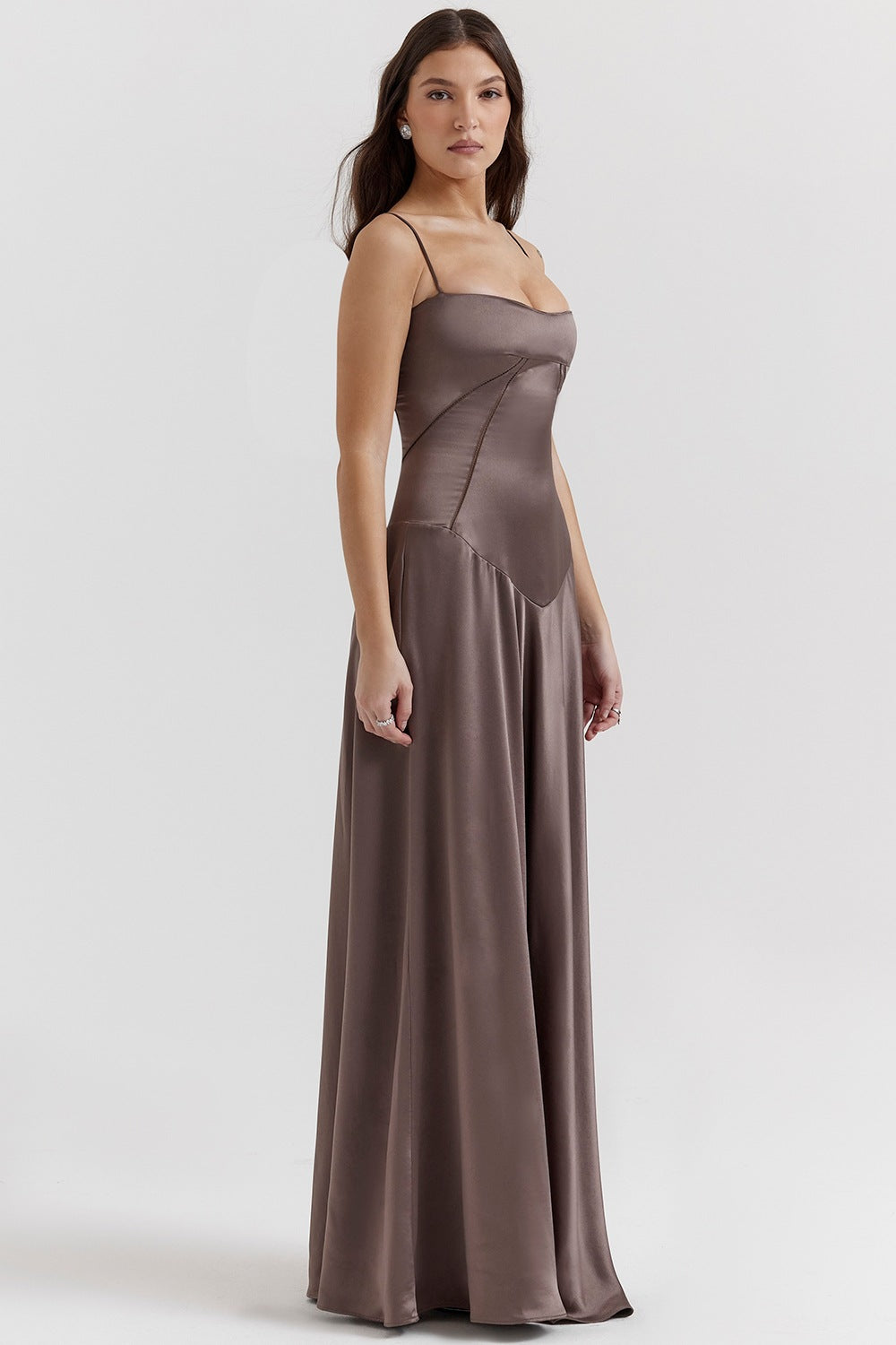 Maxikleid mit Spaghettiträgern