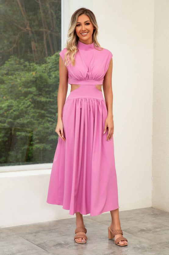 Maxikleid mit Taillenausschnitten