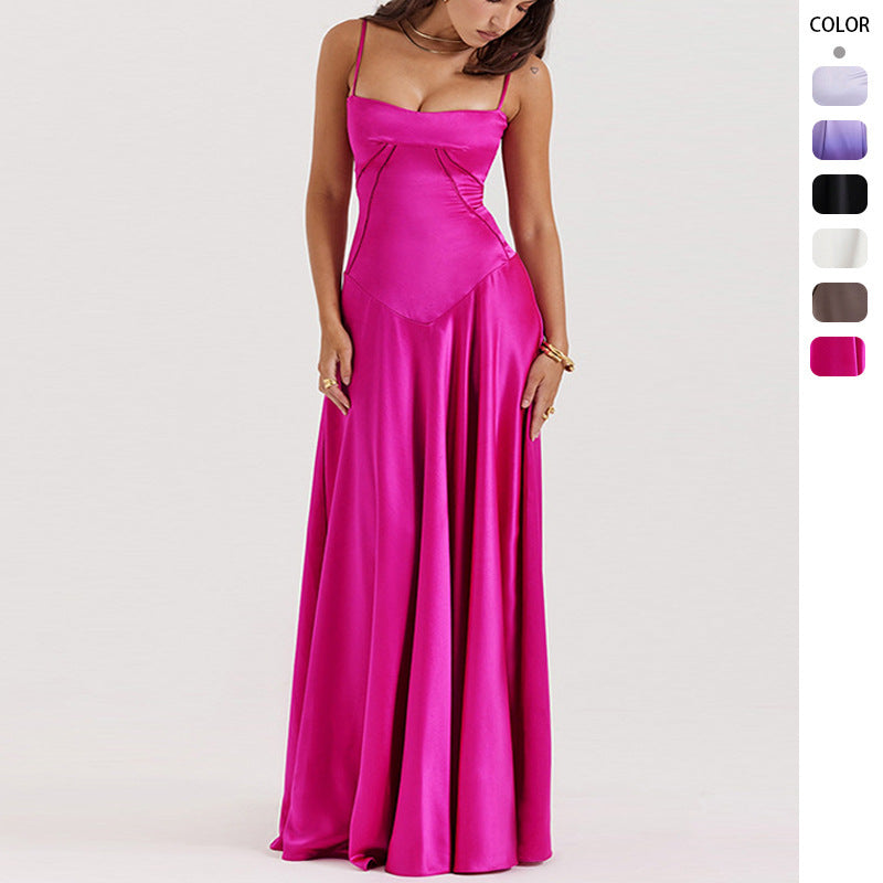 Maxikleid mit Spaghettiträgern