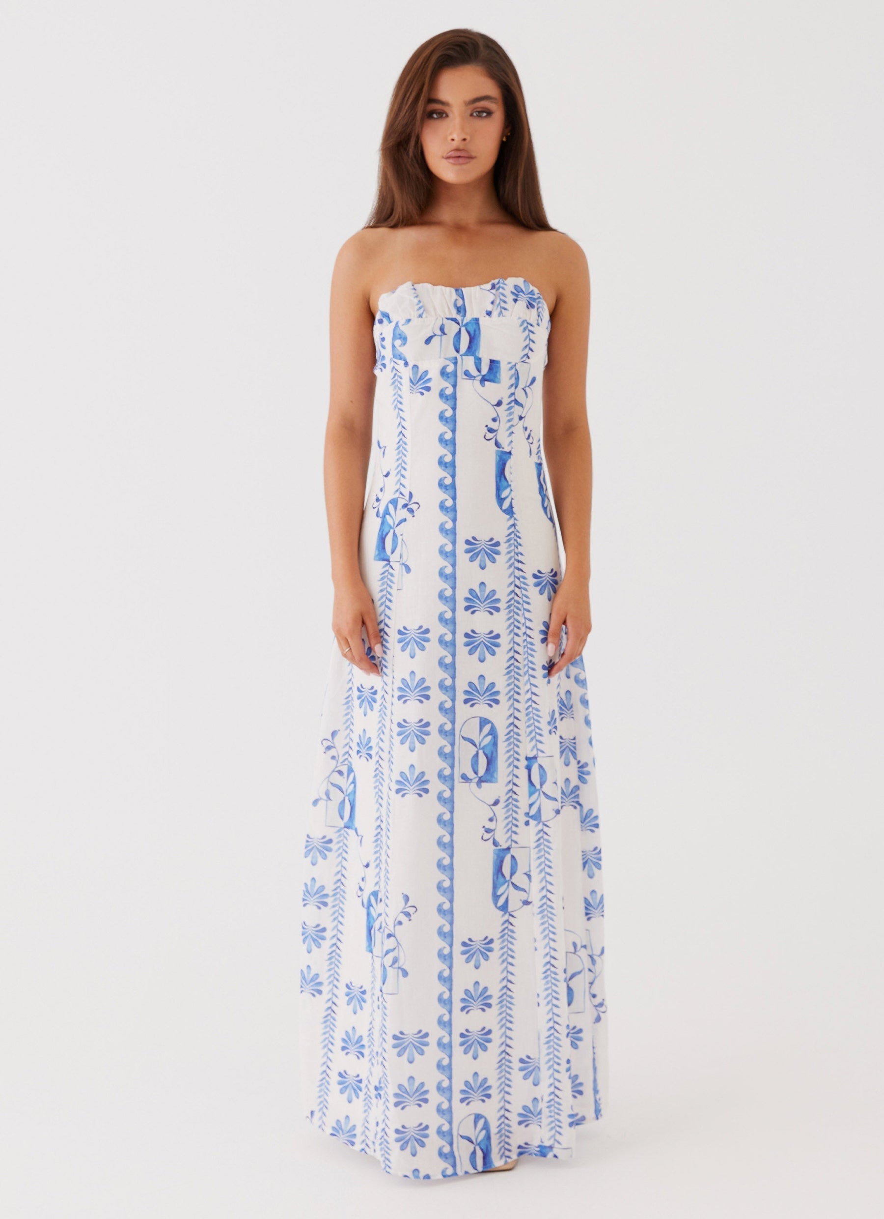 Tayla Maxikleid mit Blumenmuster