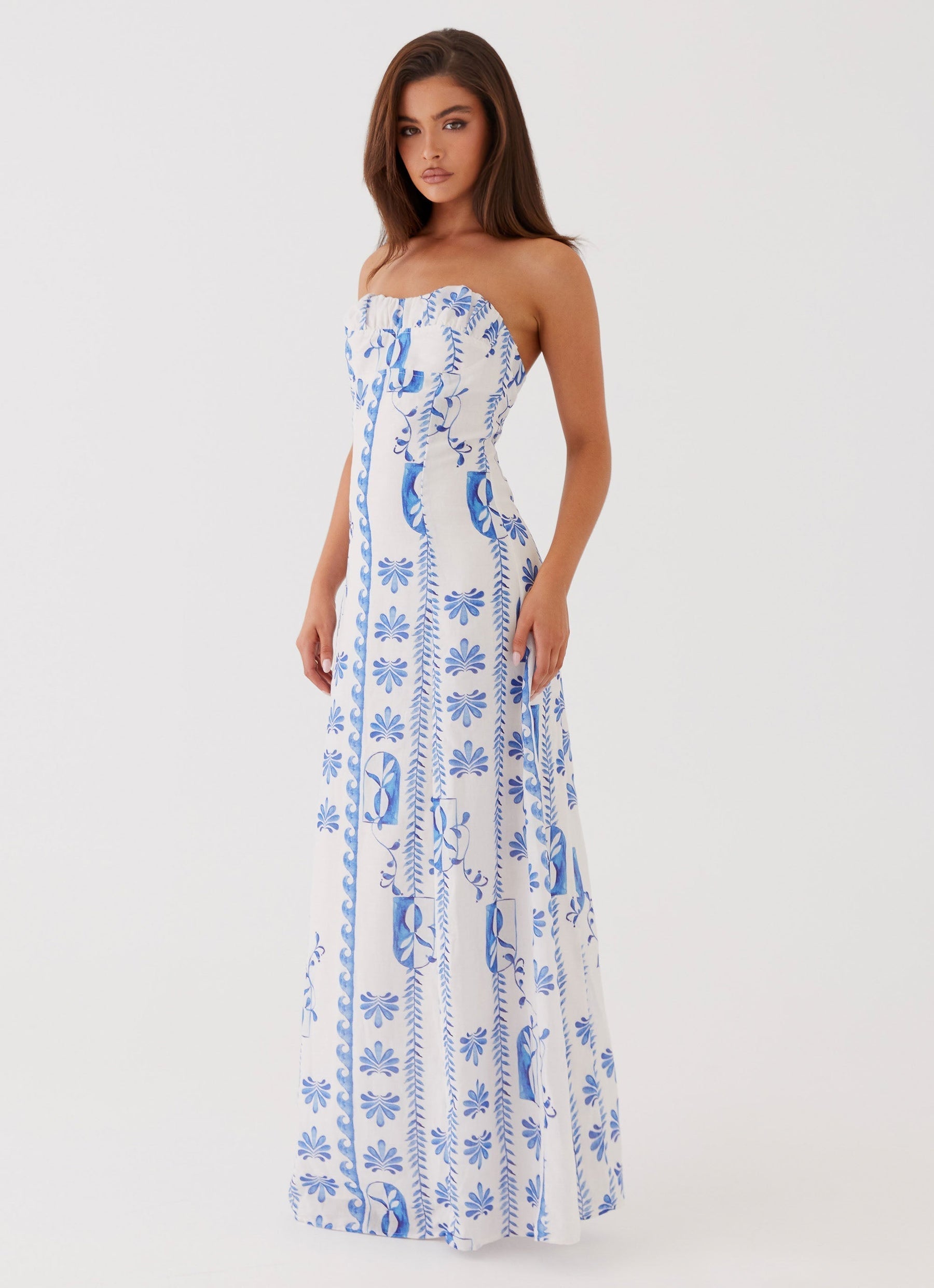 Tayla Maxikleid mit Blumenmuster