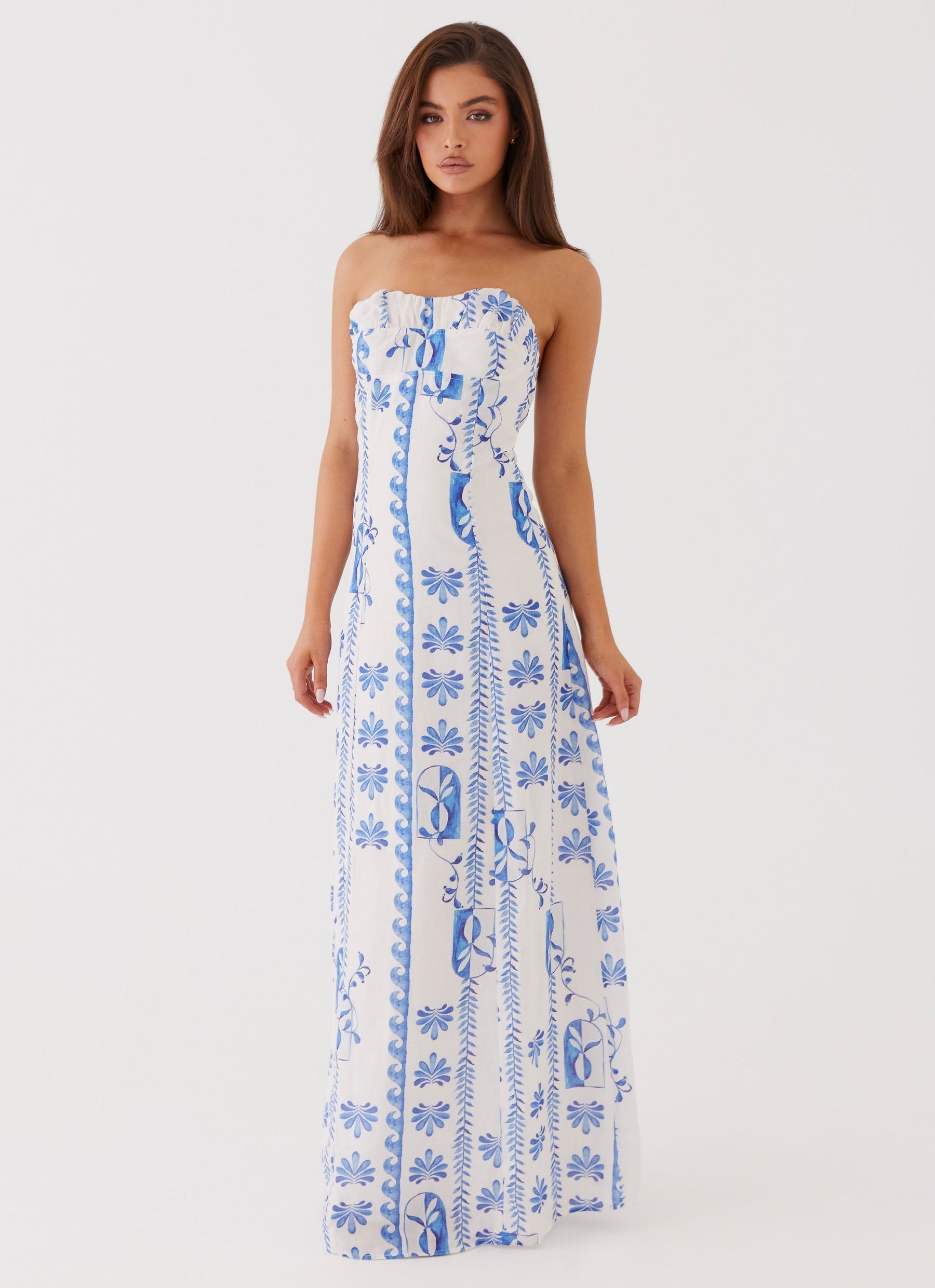 Tayla Maxikleid mit Blumenmuster
