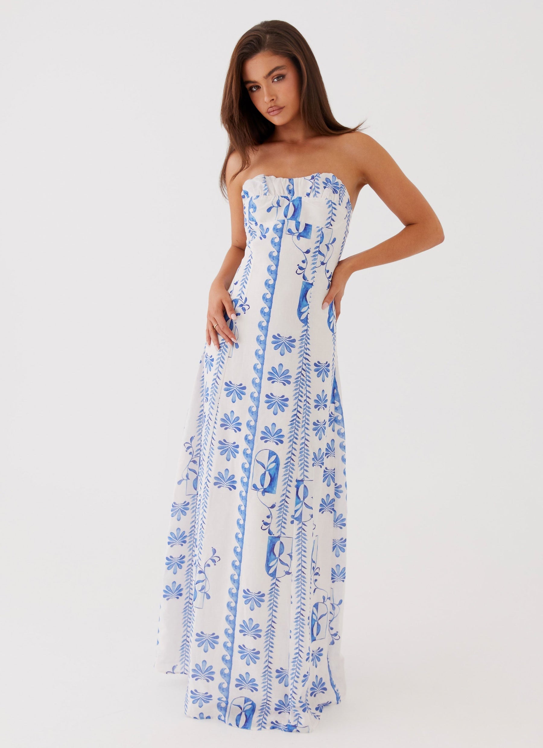 Tayla Maxikleid mit Blumenmuster
