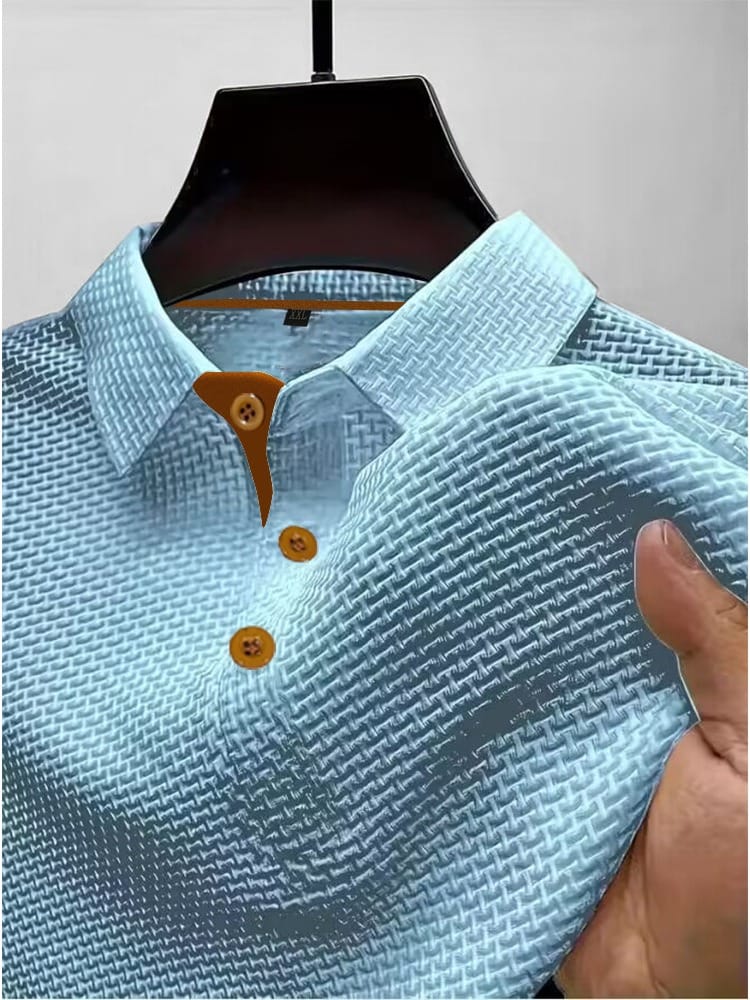 Herren-Poloshirt mit Kontrastdetails