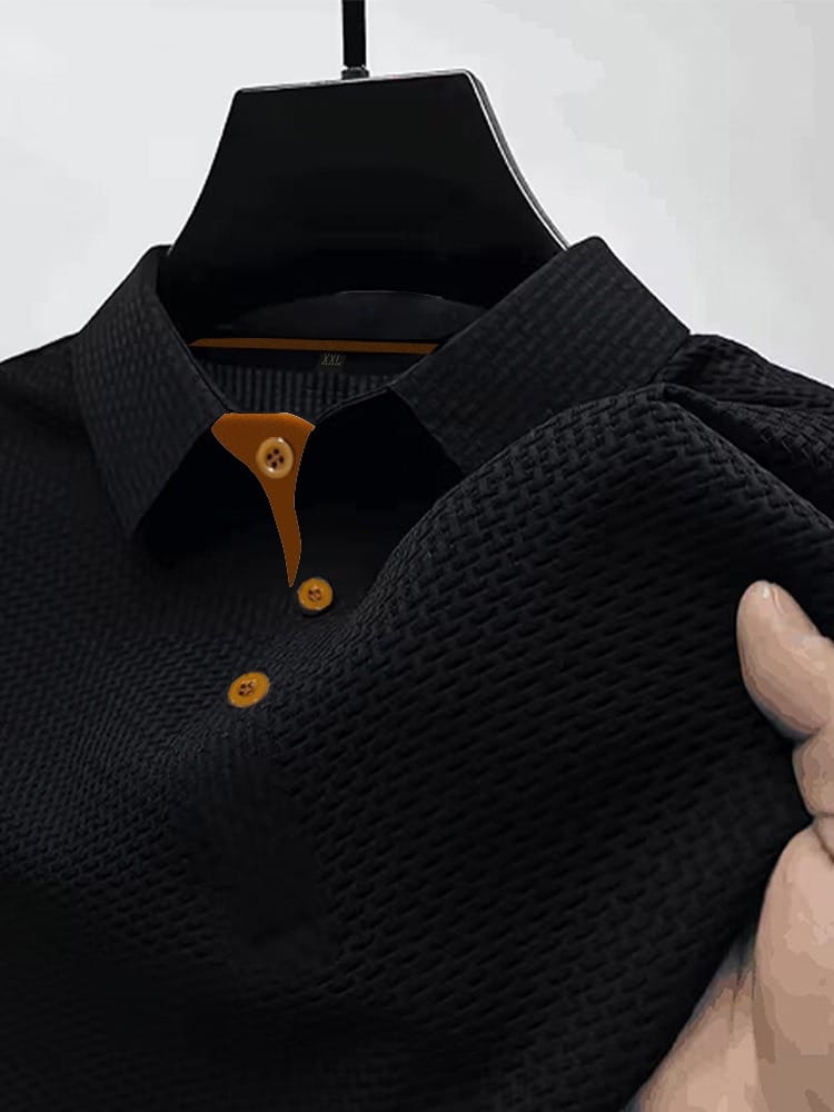 Herren-Poloshirt mit Kontrastdetails