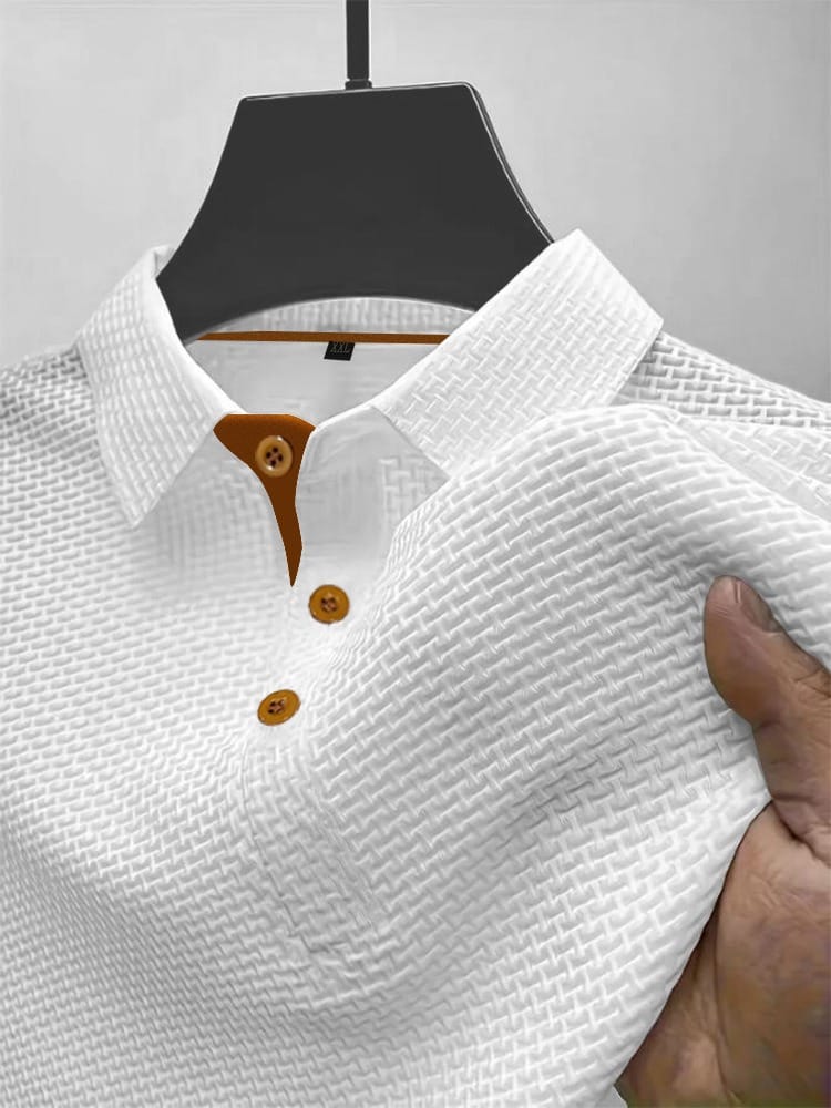 Herren-Poloshirt mit Kontrastdetails