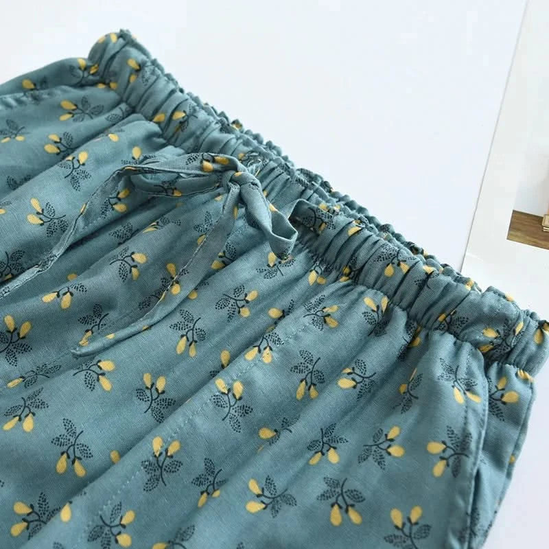 Loungehose mit Blumenmuster
