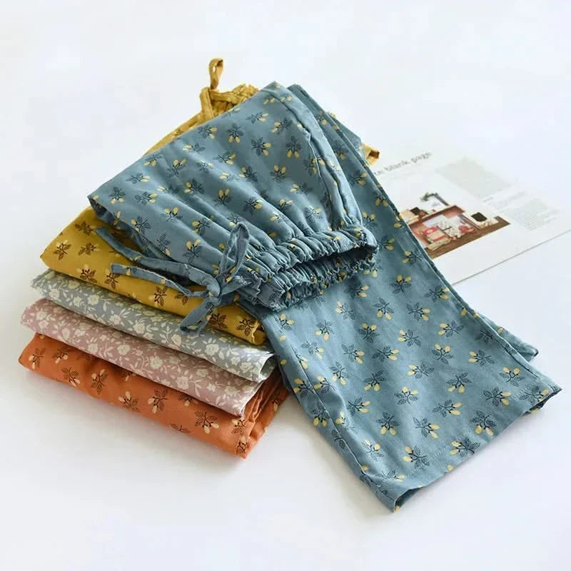 Loungehose mit Blumenmuster