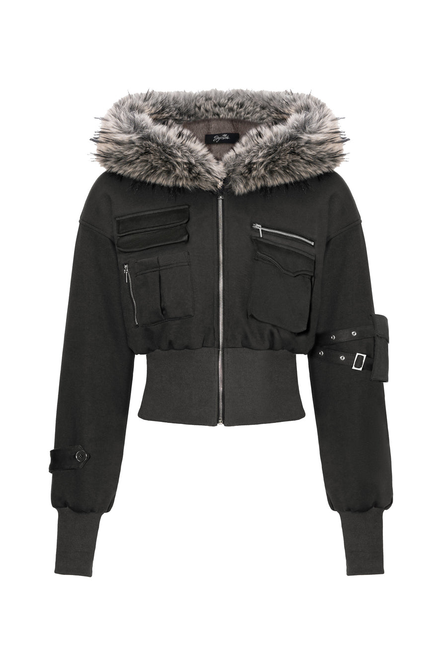 Kurzer Utility-Parka mit Kapuze