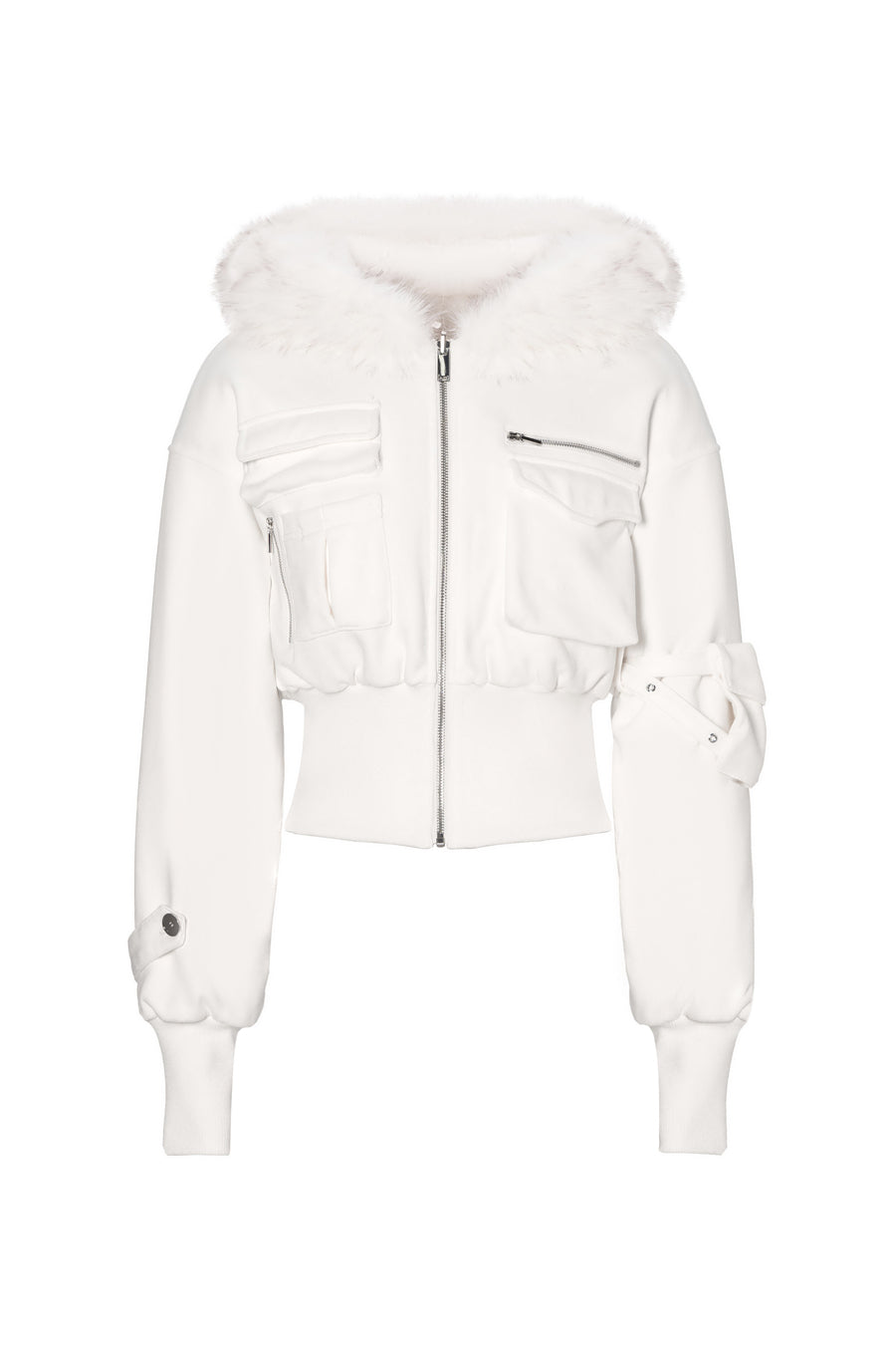Kurzer Utility-Parka mit Kapuze