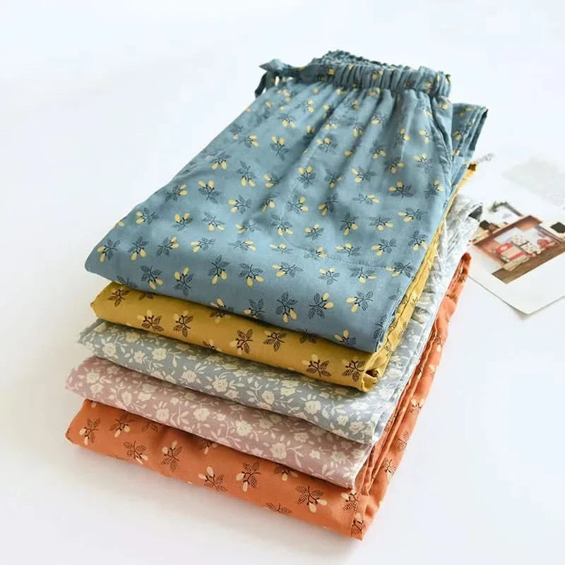 Loungehose mit Blumenmuster
