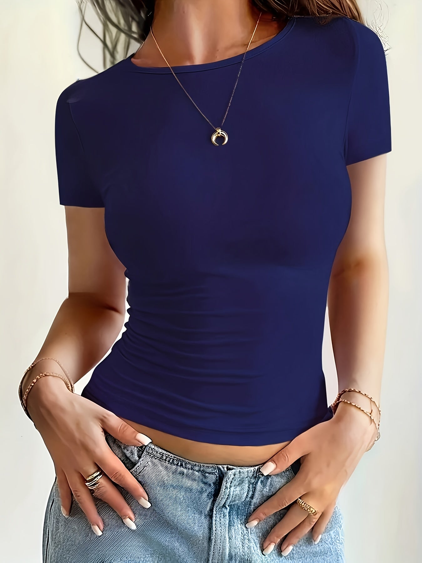 Damen-T-Shirt in Figurbetonter Passform