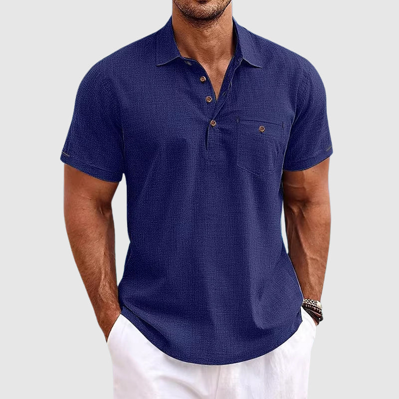 Herren-Poloshirt mit Brusttasche
