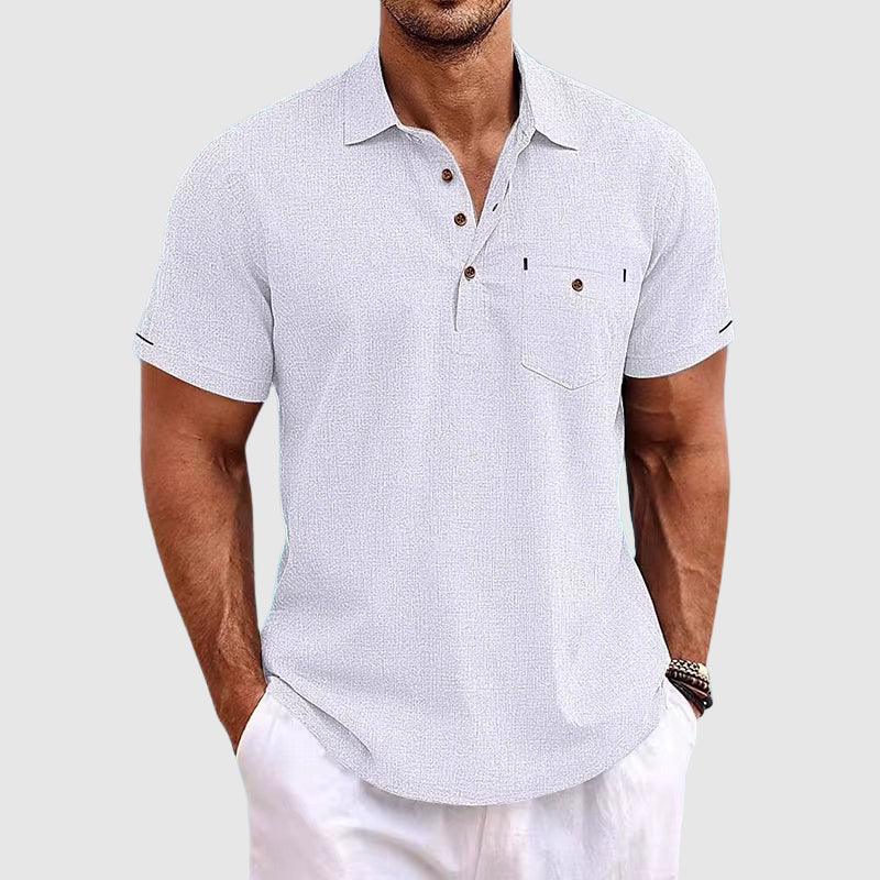 Herren-Poloshirt mit Brusttasche
