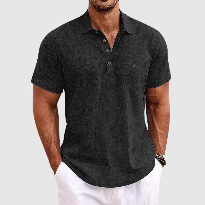 Herren-Poloshirt mit Brusttasche