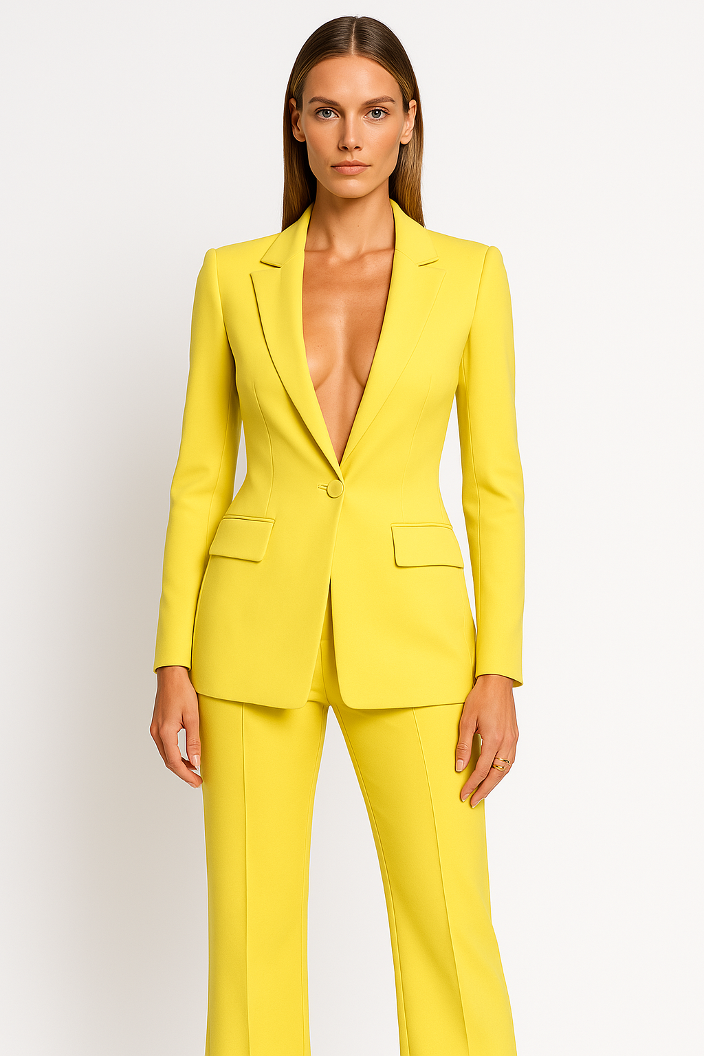 Damen-Zweiteiler mit Tailliertem Blazer