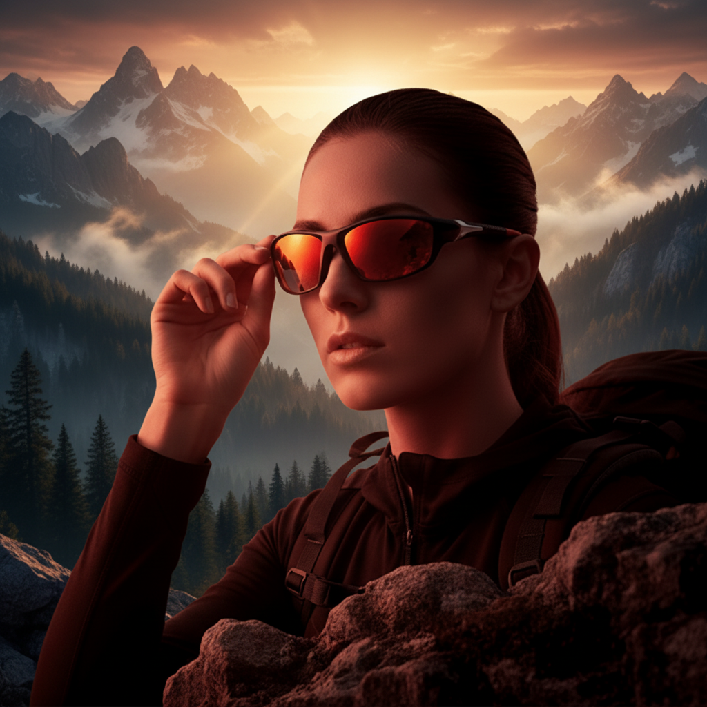 Polarisierte Sportsonnenbrille